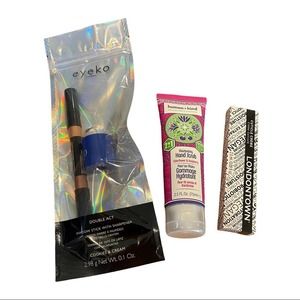 Eyeko Shadow Stick & Sharpener, Londontown Cuticle Cream & Human+kind Hand Scrub